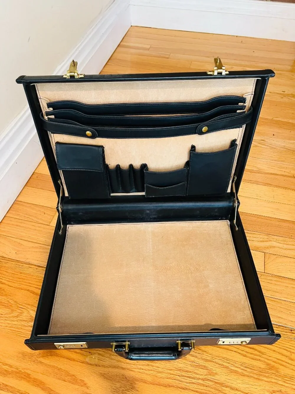 Coach black leather